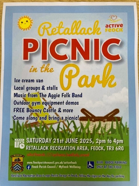Active Feock presents 'Retallack Picnic in The Park'